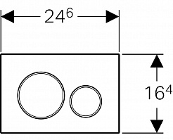 Geberit Кнопка смыва Sigma 20 115.882.KL.1 белая/хром – фотография-2