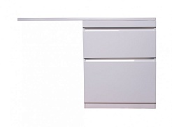 Style Line Мебель для ванной Даллас 130 R Люкс Plus белая – фотография-9