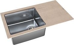 Florentina Мойка кухонная Комби 860 песочная – фотография-2