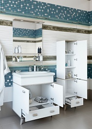 Sanflor Мебель для ванной Бруно 70 белый, орегон – фотография-4