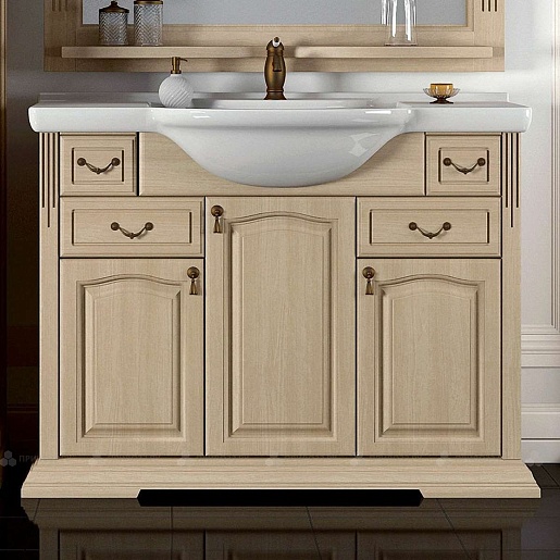 Opadiris Тумба под раковину Риспекто 100 светлое дерево – фото, картинка, фотография-1