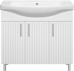 Misty Тумба с раковиной Изео 95 белая – фотография-1