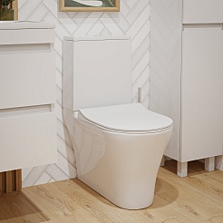 Vivon Унитаз-компакт Colett KWH03 безободковый с быстросъёмным сиденьем микролифт – фотография-3