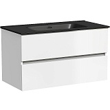 Sancos Тумба с раковиной Urban 90 белый глянец раковина Element 91 CN7002MB