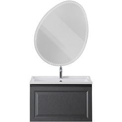 Cezares Тумба с раковиной Giubileo 80 подвесная титан – фотография-9