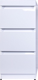 Style Line Тумба под раковину Даллас 100 Люкс Plus 3 ящика белая – фотография-1