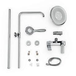 Tokito Душевая система RAIN хром TOK-RAI-1017 – фотография-6