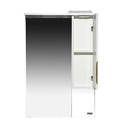 Misty Зеркало-шкаф Престиж 60 R белый/золотая патина – фотография-2