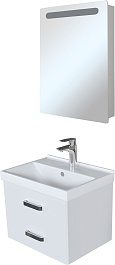 Mixline Мебель для ванной Стив 60 L подвесная белая – фотография-1