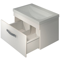 Какса-а Тумба с раковиной Хилтон 80 белая – фотография-3