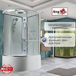 Avacan Душевая кабина 120/90 EM5912RLEDT прозрачная – фотография-2