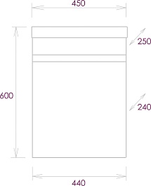 Onika Тумба под раковину Милтон 45 R подвесная белая – фотография-4