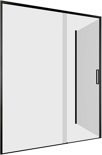 Aquanet  Душевой уголок Pleasure Evo 150x80 AE65-150x80-BT профиль черный, стекло прозрачное – картинка-3