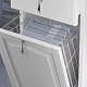 Opadiris Шкаф-пенал для ванной Риспекто 40 L белый, с бельевой корзиной – картинка-8