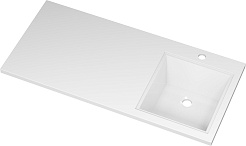 Misty Тумба с раковиной под стиральную машину Ингрид 100 R белая – фотография-7