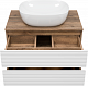Brevita Мебель для ванной Dakota 70 подвесная дуб галифакс олово/белая – фотография-15