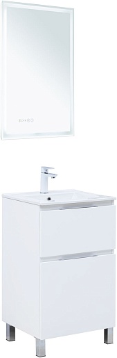 Aquanet Мебель для ванной Алвита New 50 Flat белая матовая – фото-1