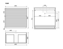 Sancos Тумба под раковину напольная Folk Floor 90 bianco – фотография-5