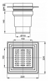 Alcaplast Душевой трап APV13 – фотография-2