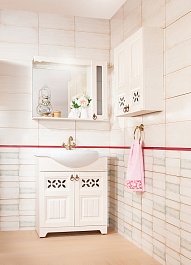 Бриклаер Мебель для ванной Кантри 80 шкафчик – фотография-5