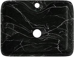 Teymi Раковина накладная Helmi S 48 T50262 черный мрамор – фотография-3