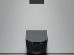 Ceramicanova Подвесной унитаз Modena Rimless CN6063MDH тёмный антрацит матовый – фотография-3
