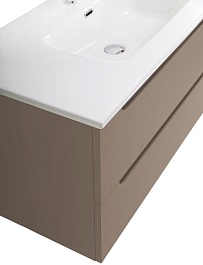 BelBagno Тумба с раковиной Etna 100 подвесная бежевая матовая – фотография-5