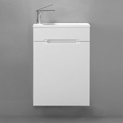 Jorno Тумба с раковиной Modul 60 белая глянцевая – фотография-2