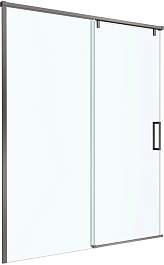 BelBagno Душевая дверь в нишу Soft Close-1 SOFT_CLOSE-1-BF-1-160-C-GM 160x200 профиль оружейная сталь стекло прозрачное – фотография-1