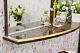 Sanflor Мебель для ванной Адель 65 венге, патина золото – картинка-15