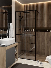 Teymi Душевая перегородка Helmi 90x200 T00301 – фотография-9