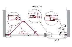 BelBagno Душевая дверь в нишу 100/195 ALBANO-BS-13-30+70-C-Cr – фотография-7