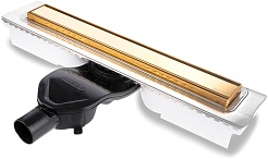 BERGES Wasserhaus Душевой лоток B1 Keramik 500 092116 золото глянец – фотография-1