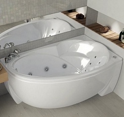 Aquatek Акриловая ванна Бетта 170 R с гидромассажем + массаж спины – фотография-4