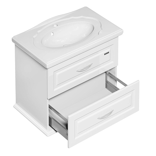  Тумба с раковиной Mero 80 белая – картинка-7