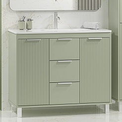 Brevita Тумба под раковину Risacca Pistachio 100 фисташковый – фотография-5