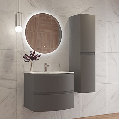 BelBagno Мебель для ванной Eco Cer-N 80 CZR-8095-80 sapfiro ручки серые – фотография-11