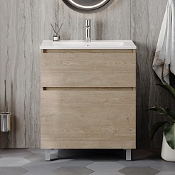 Teymi Тумба под раковину Laina 70 дуб светлый – фотография-7