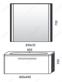  Тумба с раковиной "Coxo 85" – фотография-4