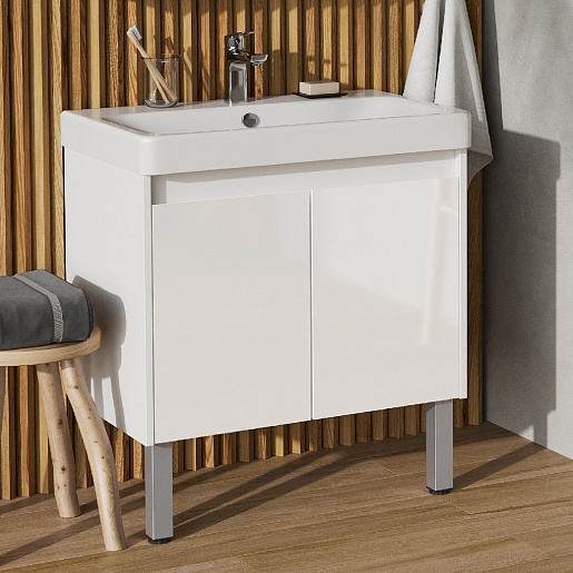 Акватон Тумба под раковину Сканди Doors 70 белая – картинка-7