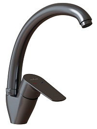 Mixline Смеситель для кухни 35k ML14-031GR графит – фотография-1