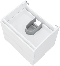 Teymi Тумба с раковиной Laina 60 подвесная белая матовая – фотография-8