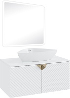 Runo Мебель для ванной Андорра 85 Terzo подвесная белая матовая