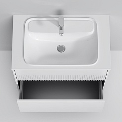 Am.Pm Тумба под раковину Func 80 подвесная белая матовая – фотография-3