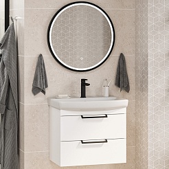 Misty Мебель для ванной Клермонт 60 подвесная белая – фотография-1