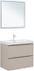 Aquanet Тумба с раковиной Джейн (Flat) 80 Flash подвесная бежевая матовая – картинка-35