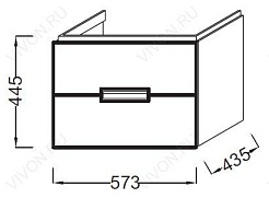 Jacob Delafon Мебель для ванной "Reve 60" дым – фотография-7