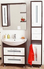 Бриклаер Мебель для ванной Бали 75 L венге – фотография-5