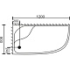 Royal Bath Душевой поддон RB 8120BК L – фотография-5