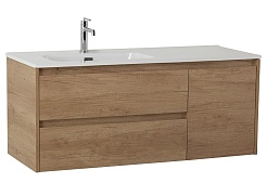 BelBagno Тумба под раковину Kraft 120 L подвесная Rovere Nebrasca Nature – фотография-1
